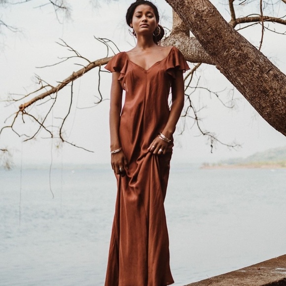 FARA | Free People Mala Silk Dress NWT - Picture 2 of 5